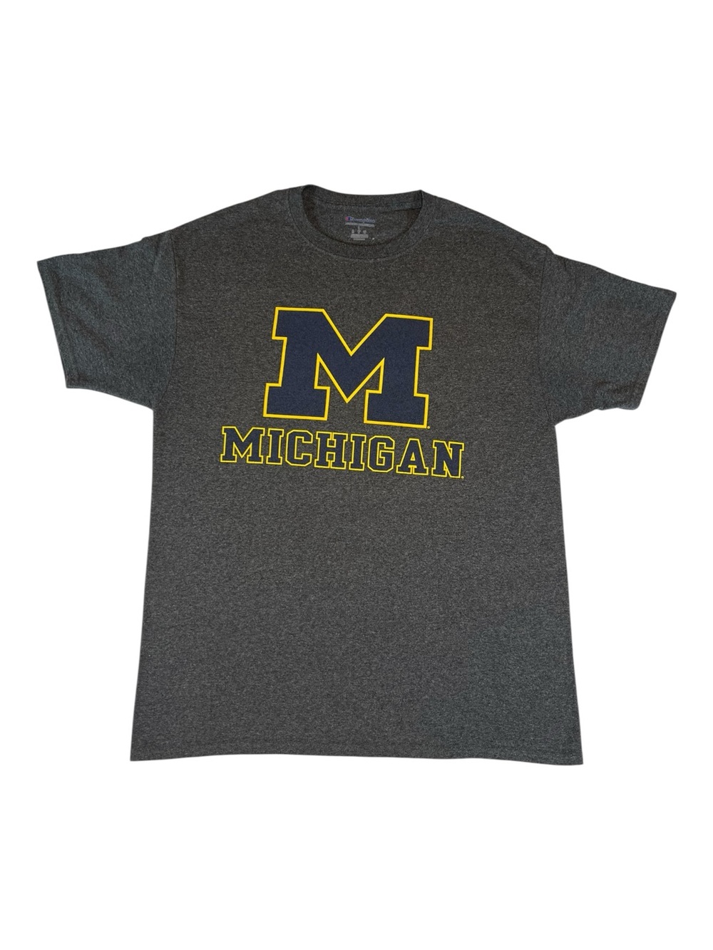 University of Michigan Charcoal Heather Gray Men's Short-Sleeve Tee Sz Large - Picture 4 of 10